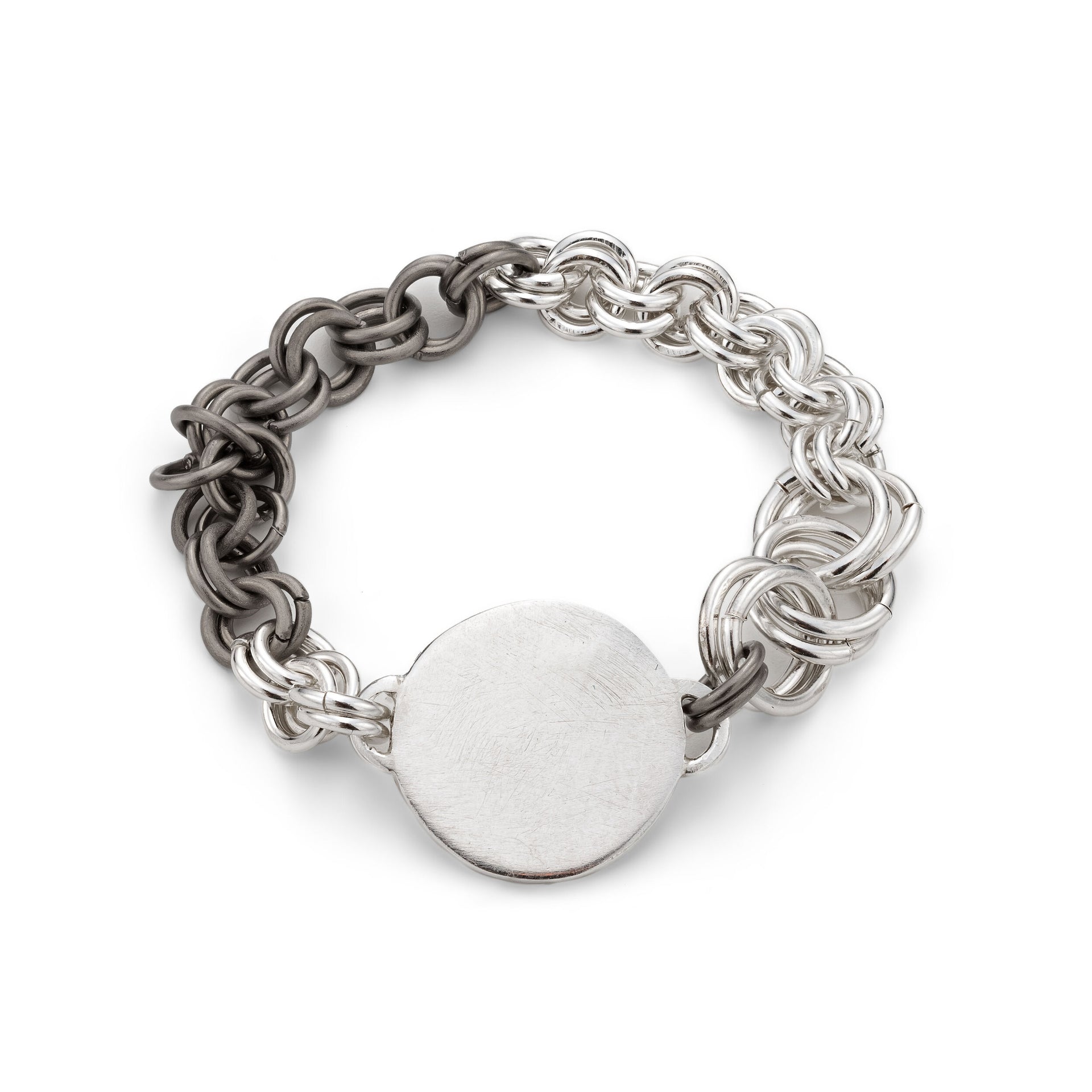 Day Moon Chain Ring Handmade jewellery by Corrinne Eira Evans